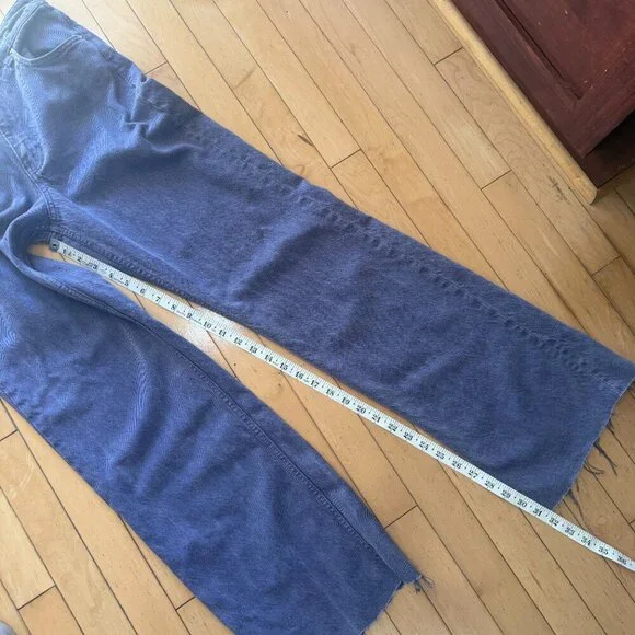 ZARA Purple Wide Leg Denim Jeans Size 4 - Picture 5 of 10